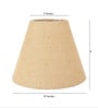 10-Inch Natural Jute Fabric Conical Lampshade