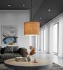 10-Inch Natural Jute Fabric Drum Pendant Light