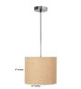 10-Inch Natural Jute Fabric Drum Pendant Light