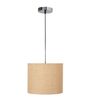10-Inch Natural Jute Fabric Drum Pendant Light