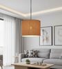 10-Inch Natural Jute Fabric Drum Pendant Light