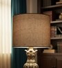 10-Inch Premium Jute Fabric Drum Lampshade