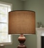 10-Inch Premium Jute Fabric Drum Lampshade