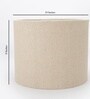 10-Inch Premium Jute Fabric Drum Lampshade