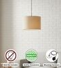 10-Inch Premium Jute Fabric Drum Pendant Light