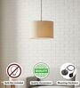 10-Inch Premium Jute Fabric Drum Pendant Light, Modern Hanging Ceiling Lamp