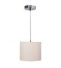 10-Inch Premium Jute Fabric Drum Pendant Light