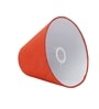 10-Inch Red Texture Fabric Conical Lampshade