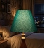 10-Inch Teal Fabric Conical Lampshade