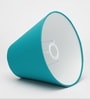 10-Inch Teal Fabric Conical Lampshade