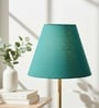 10-Inch Teal Fabric Conical Lampshade