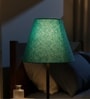 10-Inch Teal Fabric Conical Lampshade
