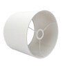 10-Inch White Fabric Drum Lampshade