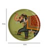 Green Elephant 10 Inch Wooden Wall Plate