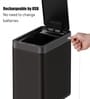 10 Litre Black Plastic Dustbin