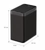 10 Litre Black Plastic Dustbin