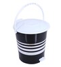 10 Litre Black Plastic Manual Lift Dustbin