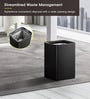 10 Litre Black Stainless Steel Dustbin