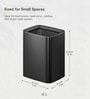 10 Litre Black Stainless Steel Dustbin