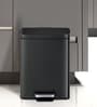 10 Litre Grey Stainless Steel Dustbin
