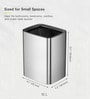 10 Litre Metallic Stainless Steel Dustbin