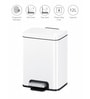 10 Litre White Stainless Steel Dustbin