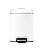 10 Litre White Stainless Steel Dustbin