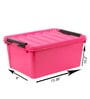Guava Plastic Kids Storage Box in Pink Colour