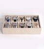 Cream 10 Slot Watch Tray