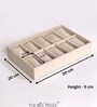 Cream 10 Slot Watch Tray