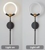 10 Watt Black Licia Modern LED Wall Lamp Living Room|Bedside|Bedroom|Decorative Wall Mount Light & Home Decor (Warm Light)