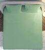 Green 144 TC 100 % Cotton Double Size Bedsheet With 2 Pillow Covers
