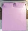 Pink Solid 144 TC 100 % Cotton King Size Bedsheet With 2 Pillow Covers 