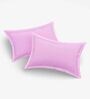 Pink Solid 144 TC 100 % Cotton King Size Bedsheet With 2 Pillow Covers 