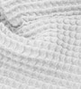 White 100% Bamboo Waffle Face Towel Set Of 4