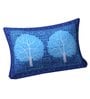 Blue Abstract 104 TC 100 % Cotton 27X17 Inches Pillow Covers (Set of 2)