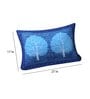 Blue Abstract 104 TC 100 % Cotton 27X17 Inches Pillow Covers (Set of 2)