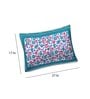 Blue Floral 104 TC 100 % Cotton 27X17 Inches Pillow Covers (Set of 2)