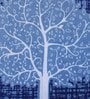 Blue Abstract 104 TC 100 % Cotton 27X17 Inches Pillow Covers (Set of 2)