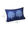 Blue Abstract 104 TC 100 % Cotton 27X17 Inches Pillow Covers (Set of 2)