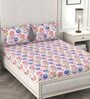 Cotton 120TC Double Bedsheet With 2 Pillow Covers