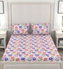 Cotton 120TC Double Bedsheet With 2 Pillow Covers