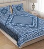 100% Cotton 144 TC Traditional Jaipuri King Size Bedsheet with 2 Pillow Covers