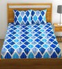 Cotton 144TC Double Bedsheet With 2 Pillow Covers