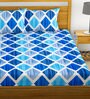 Cotton 144TC Double Bedsheet With 2 Pillow Covers