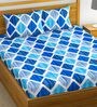 Cotton 144TC Double Bedsheet With 2 Pillow Covers