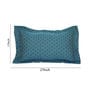 Blue Geometric 200TC Cotton 17 x 27 Inch Pillow Covers (Set of 2)