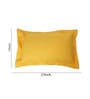 Yellow Solid 200TC Cotton 17 x 27 Inches Pillow Covers (Set of 2)