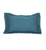 Blue Geometric 200TC Cotton 17 x 27 Inch Pillow Covers (Set of 2)