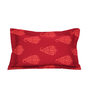 Red Traditional 200TC Cotton 17 x 27 Inches Pillow Covers (Set of 2)